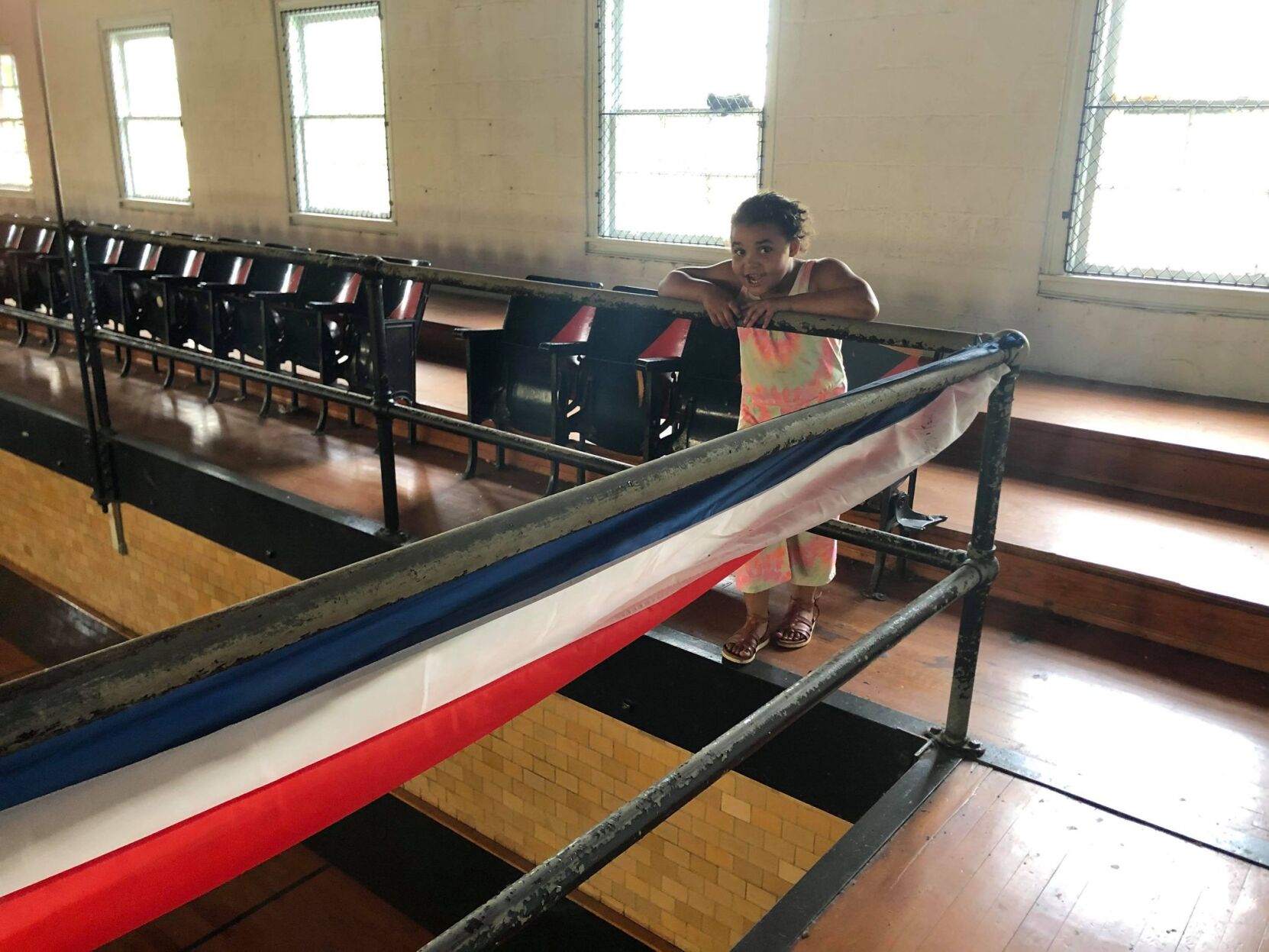 Fieldale Recreation Center gym balcony